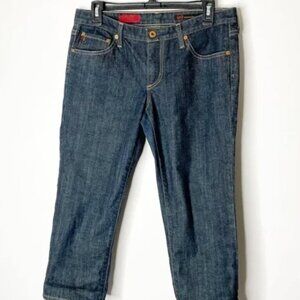 Ag Adriano Goldschmied Dark Wash The Crop Jeans Size 30R SOFT